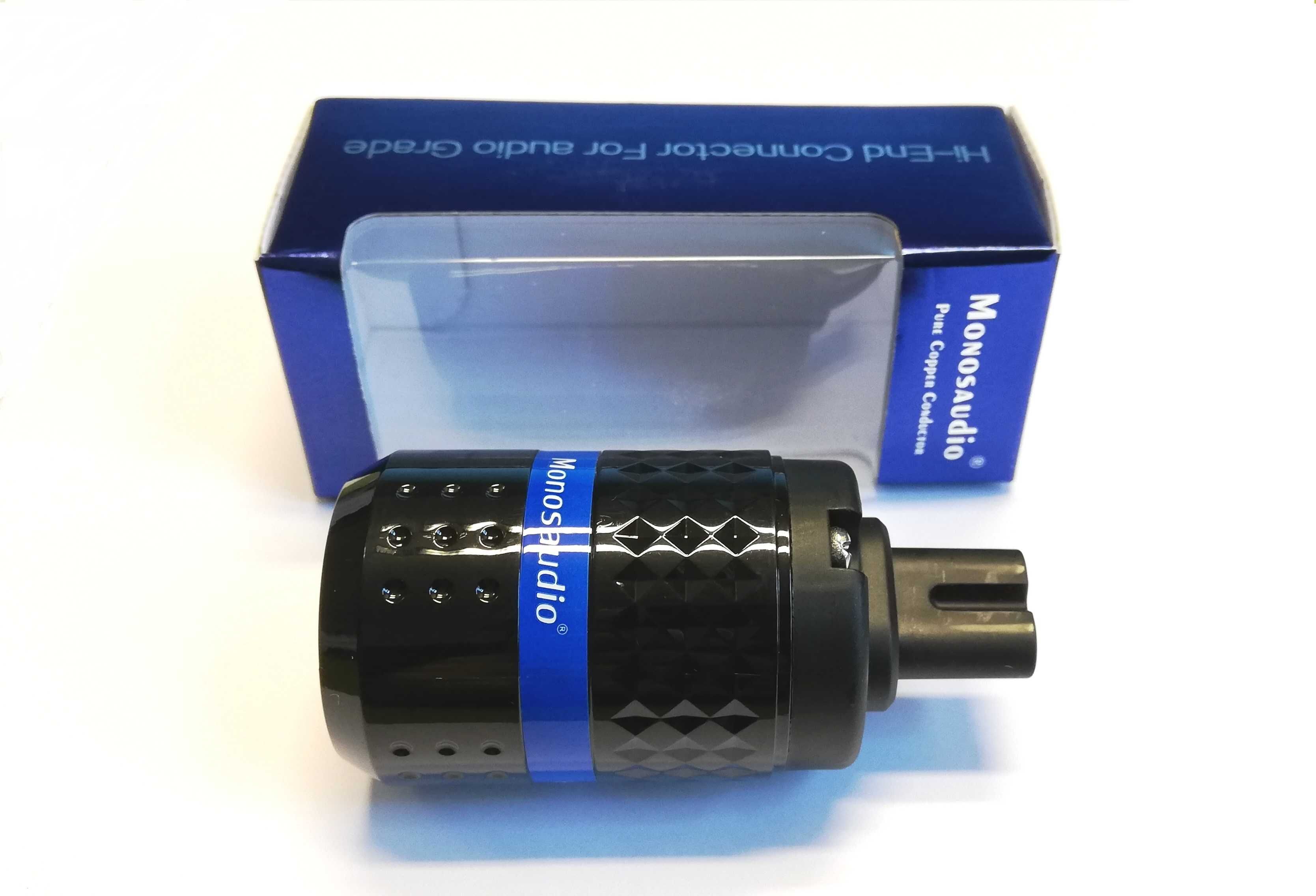 Wtyk C7 Monosaudio F182 - ósemka C7 - pozłacany