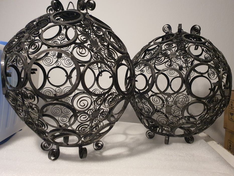 lampa abażur metaloplastyka