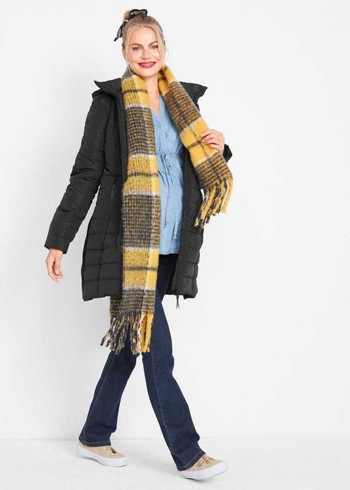 Kurtka ciążowa z wstawką dla dzidziusia - Ocieplana