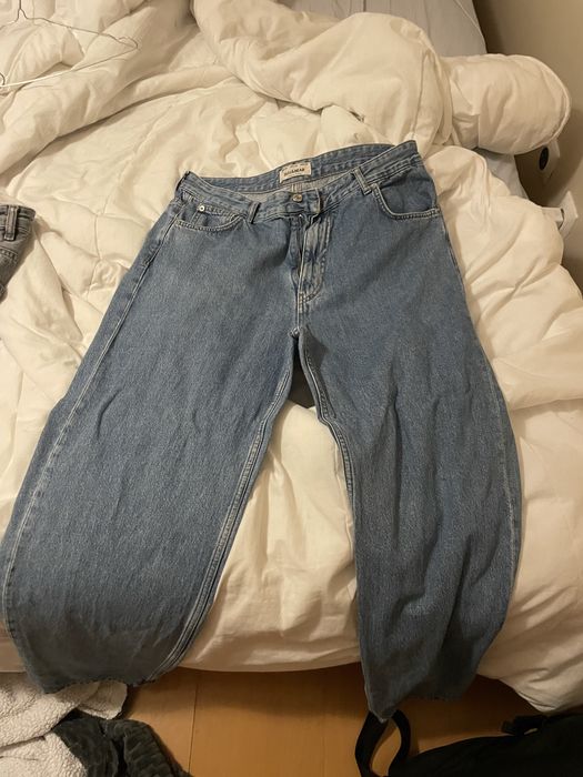 4 pares de calças de ganga baggy