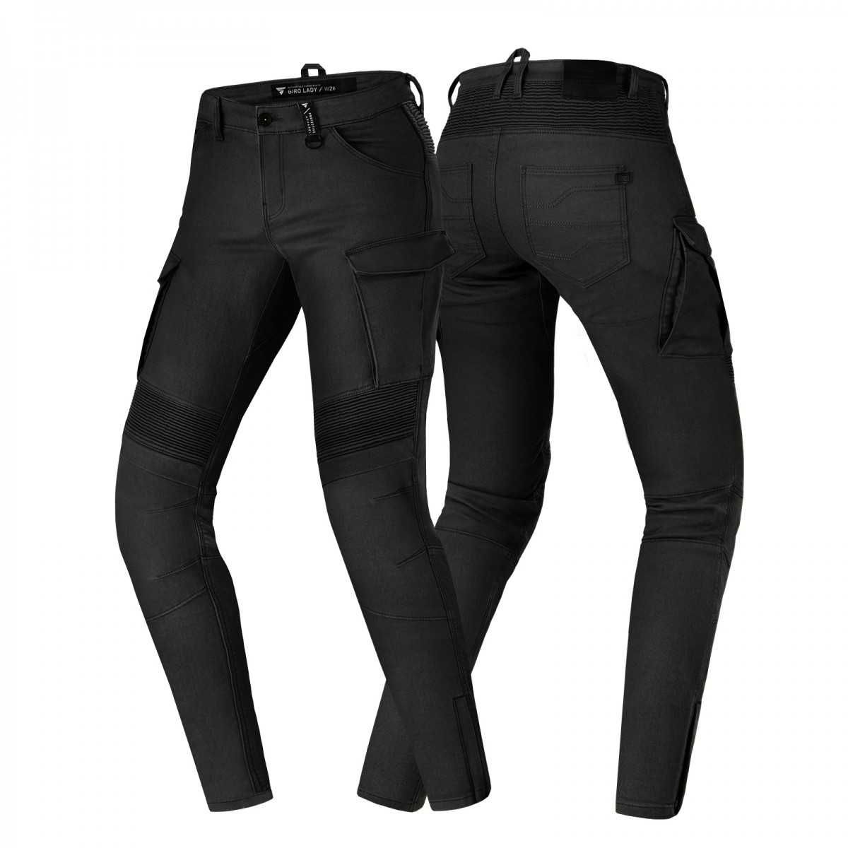 Spodnie motocyklowe damskie jeans SHIMA GIRO 2.0 LADY BLK
