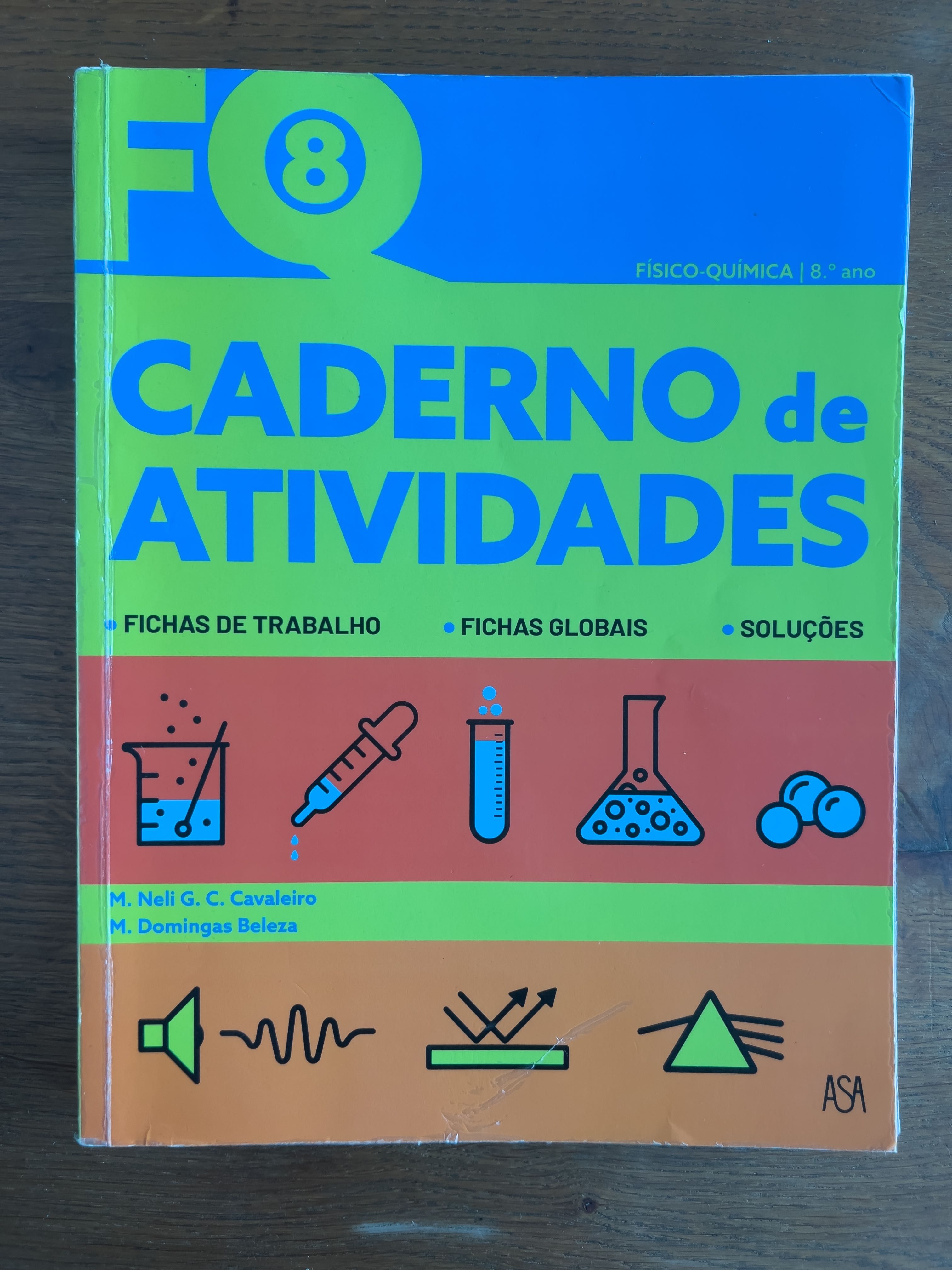 Físico-Química 8º Ano - FQ 8  - Manual  VOL 1 e 2 + Atividades