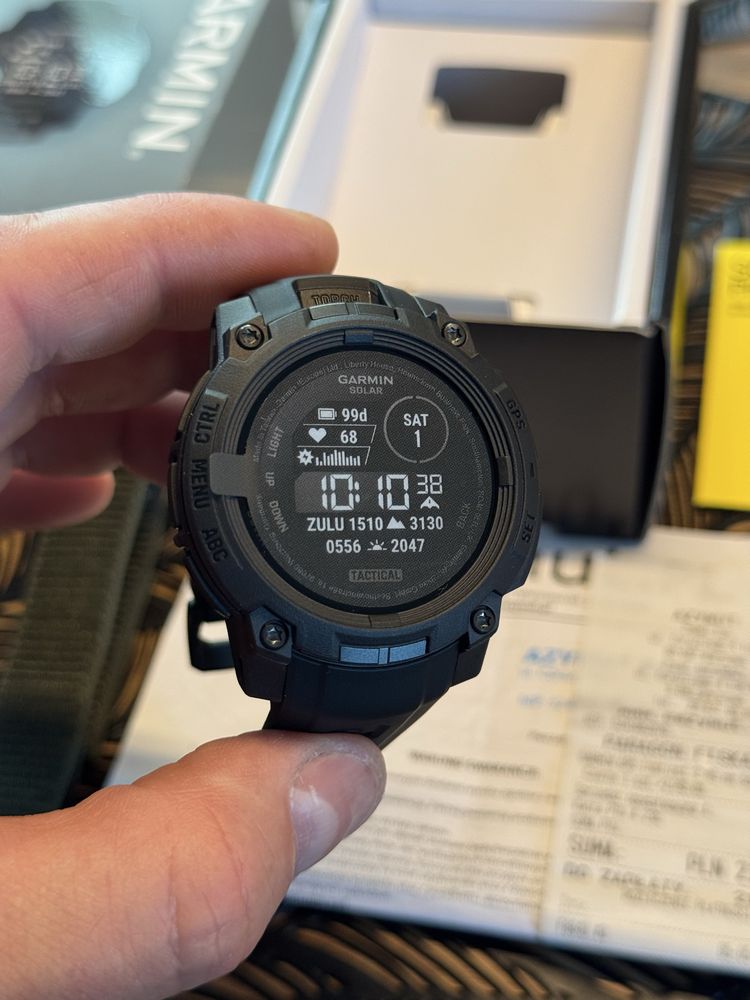 Garmin Instinct 3 Tactical Solar 45 mm MIP Jak NOWY