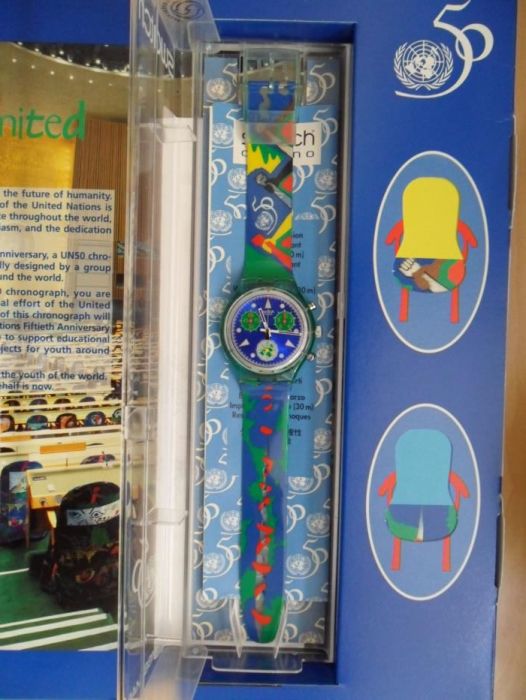 Swatch Chrono 50º Aniversário Nações Unidas