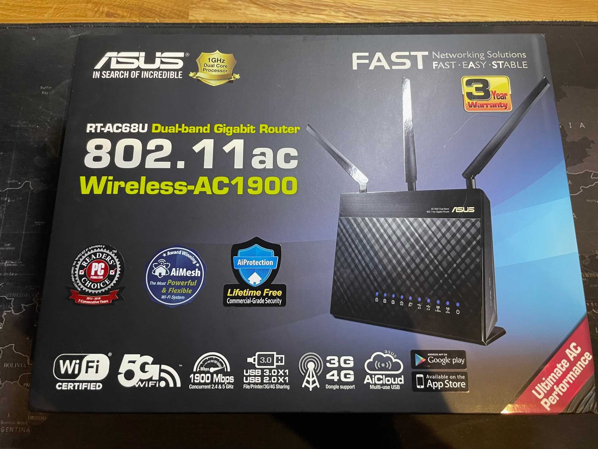 Router ASUS RT-AC68U - Wysoka Wydajność z Lekkimi Śladami Użytkowania