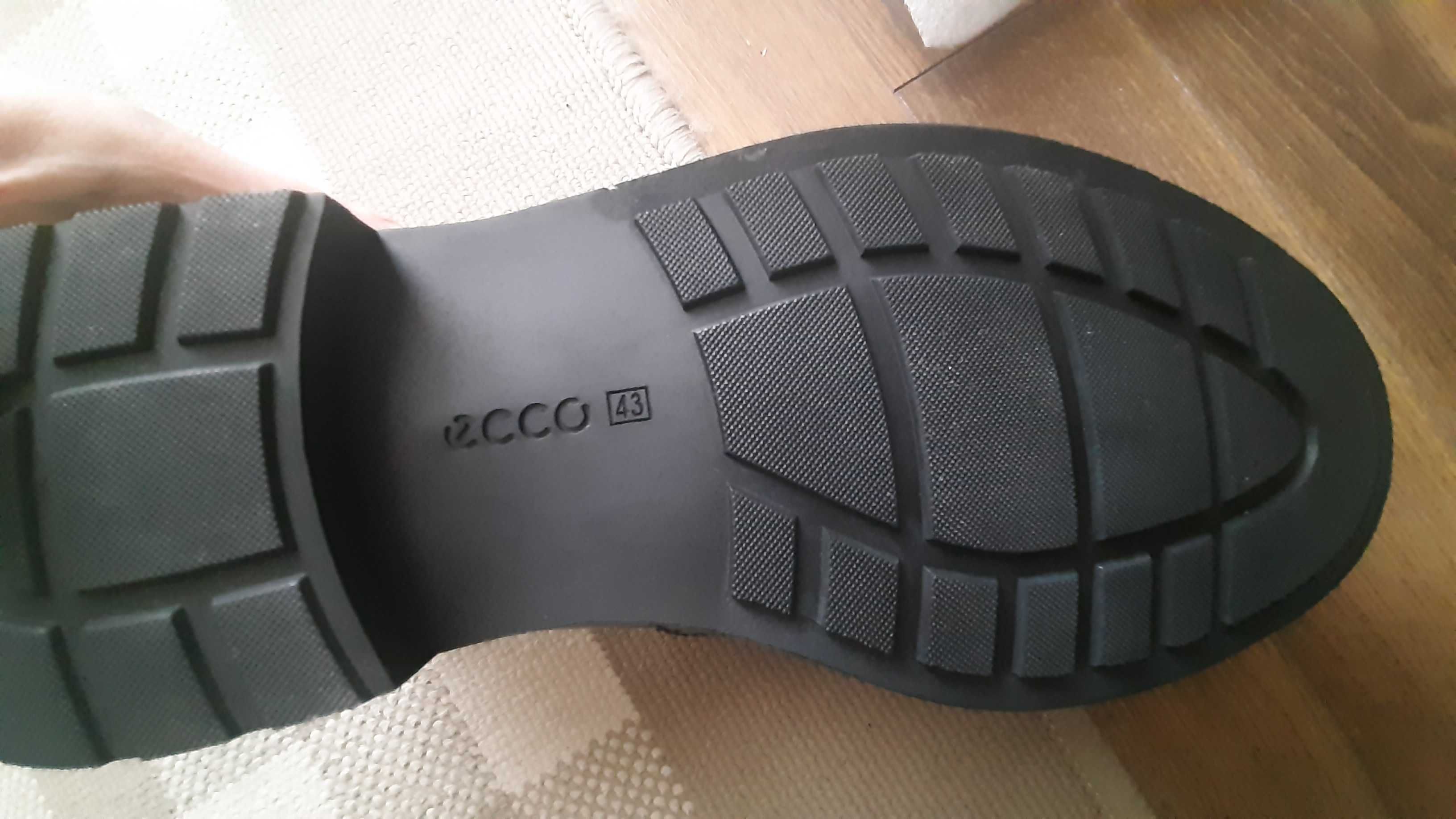 Nowe buty męskie Ecco Hampshire r. 43 czarne eleganckie wygodne