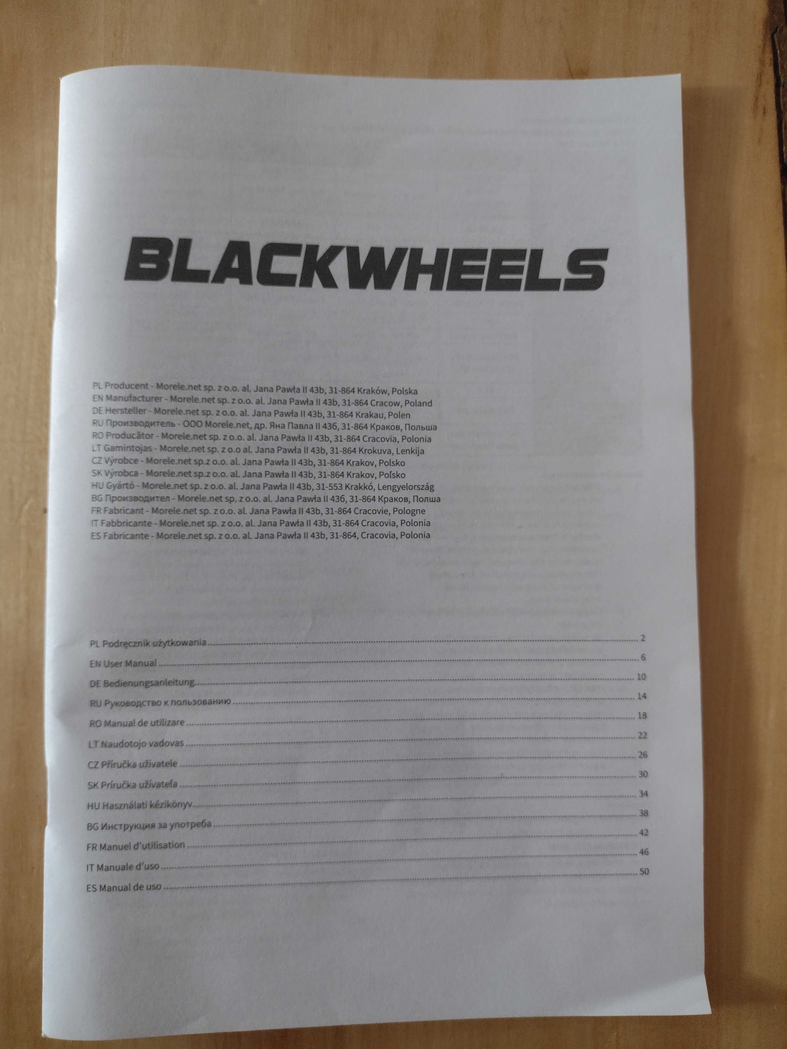 Rolki Blackwheels rozmiar L (40-43) regulowane