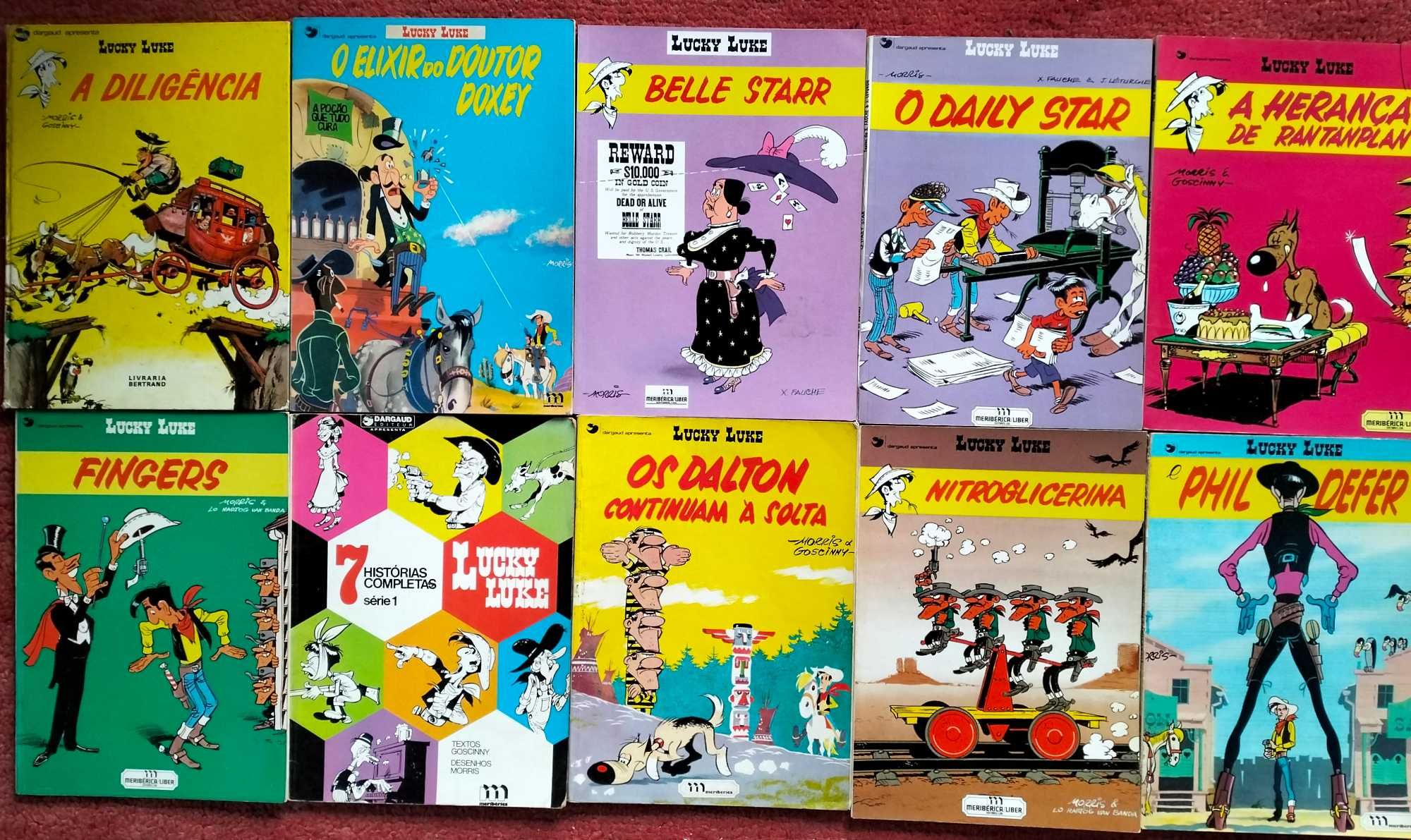Lucky Luke Ed. Meribérica/Liber em português, várias primeiras ediçôes