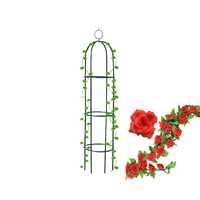 Pergola ogrodowa kolumnowa 190cm na róże słupek obelisk metalowy kotwy