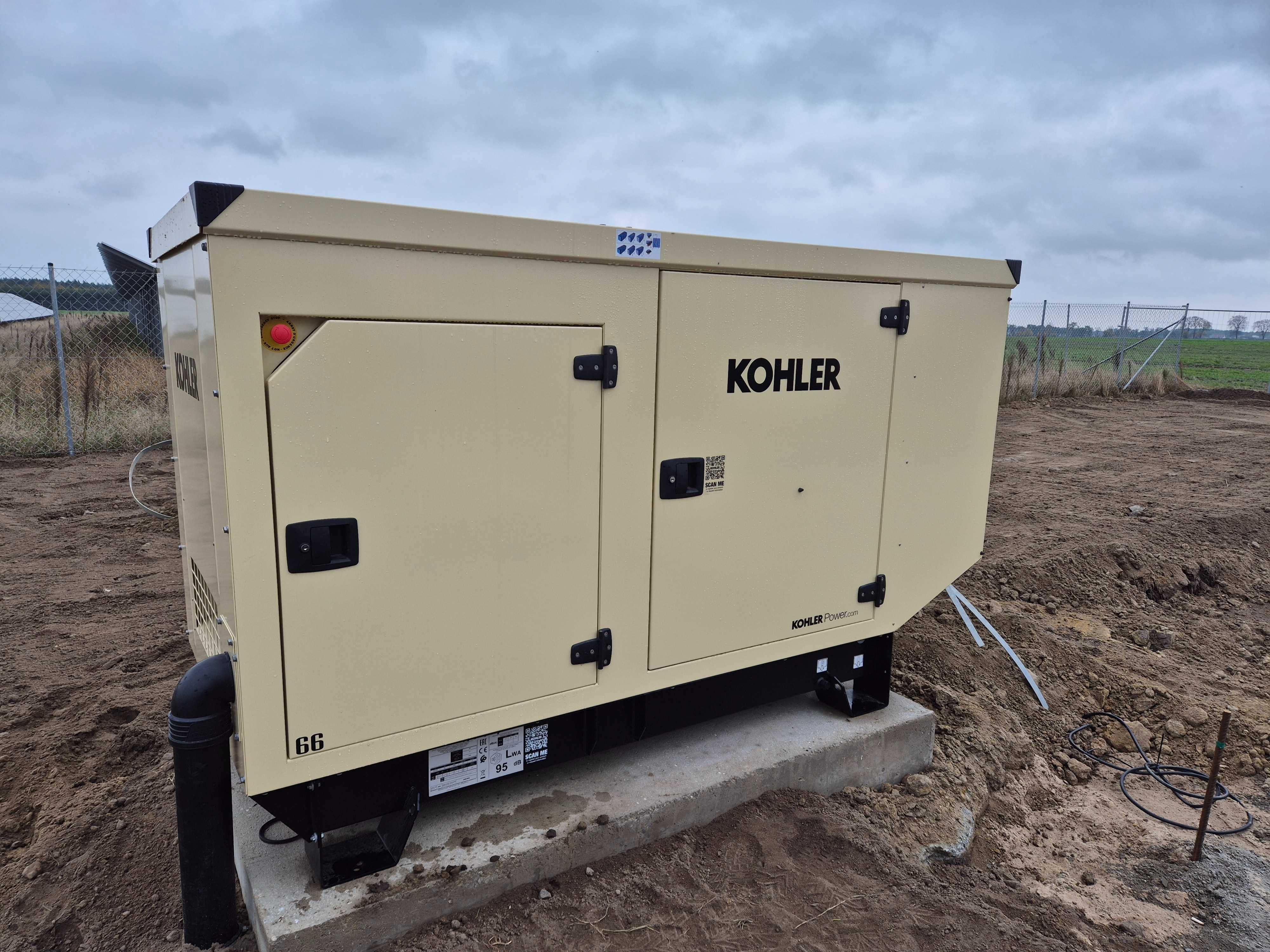 Agregat pradotwórczy Kohler SDMO 66kVA J66 John Deere fabrycznie nowy