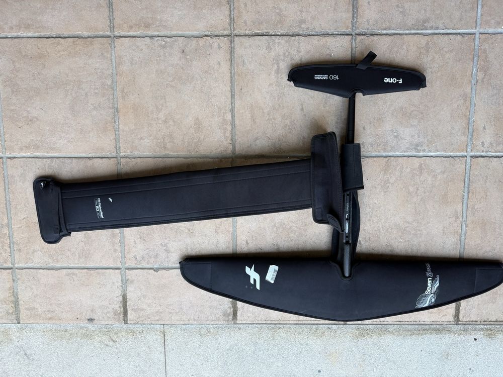 F-One Prancha Sup Foil + Matro Carbono 80 + Foil Seven Seas 1100