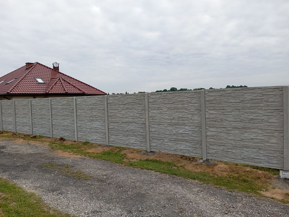 Panelowe Ogrodzenie/ betonowe jedno/ dwustronne-Montaż,płot betonowy