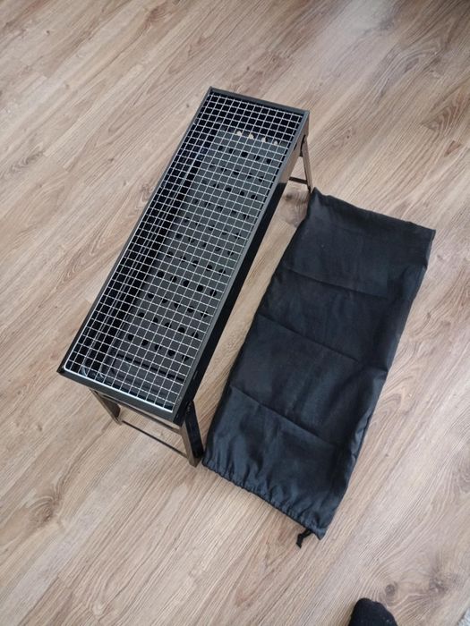 Grill wedkarski turystyczny kempingowy skladany pod namiot + futerał
