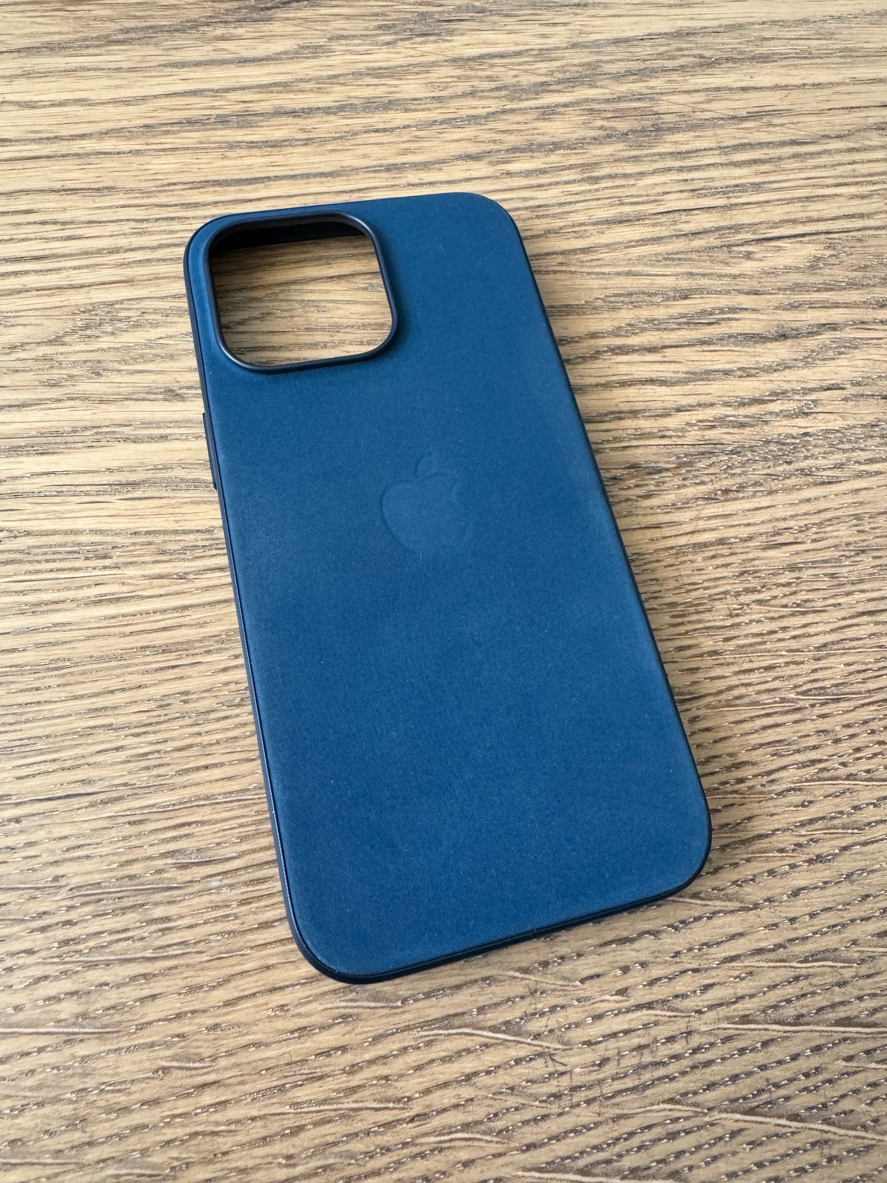 Etui Fine Woven iPhone 15 Pro Max niebieskie