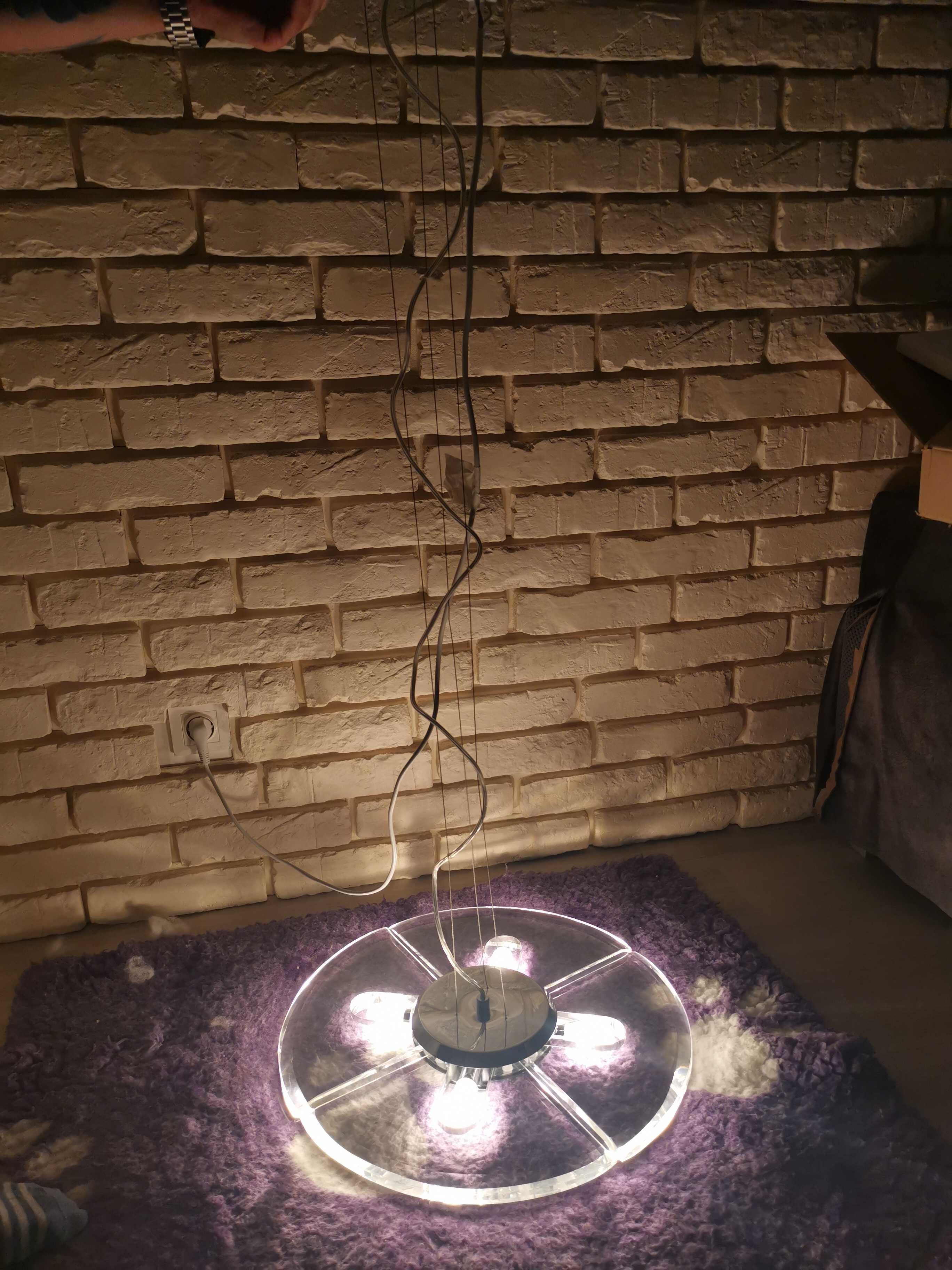 Lampa wisząca kryształowa