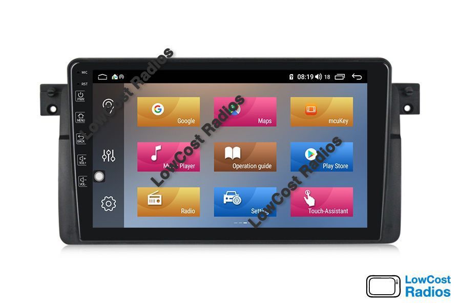 Rádio GPS ANDROID 15 - 9 POLEGADAS — BMW E46 (Série 3) com Wifi e USB