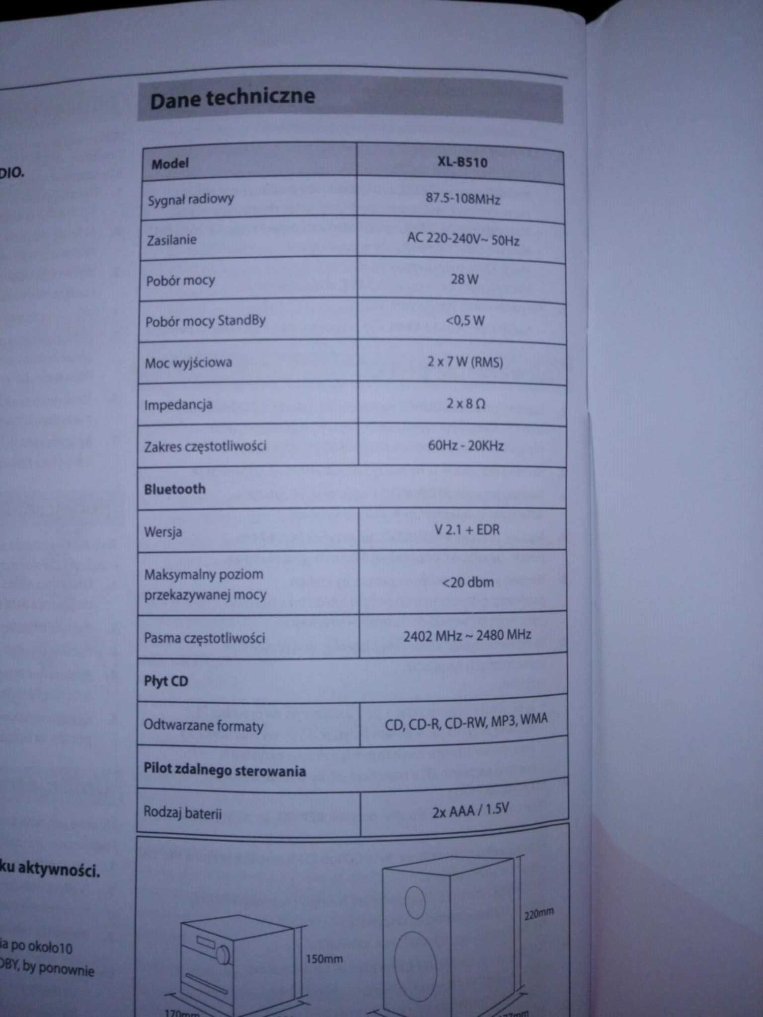 Wieżyczka SHARP-jak nowa ,mało używana.