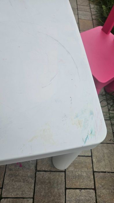 Komplet mammut biały/różowy