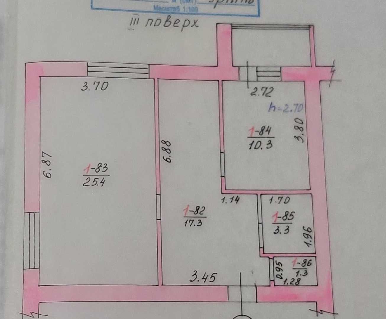 *Продам квартиру поряд з парком Незнайка. 119 метрів. 4 кімнати. Газ