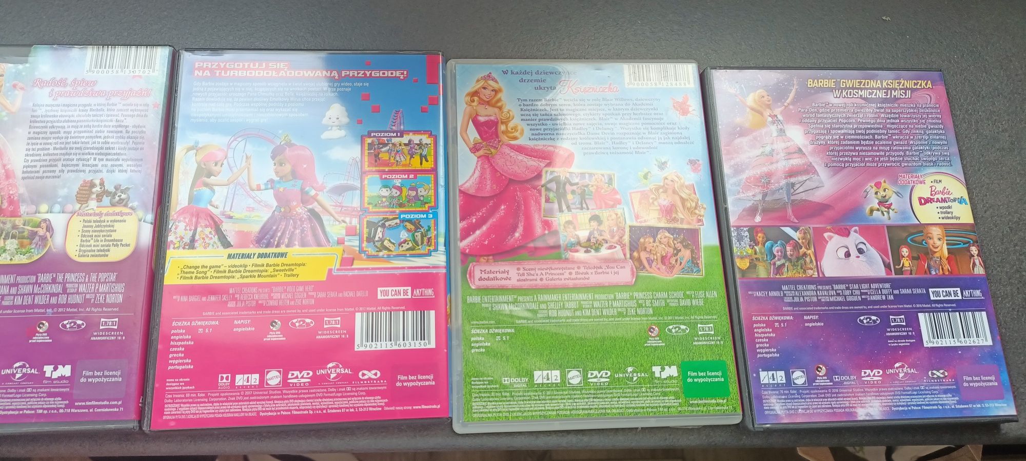 Bajki DVD kolejcja z serii BARBIE