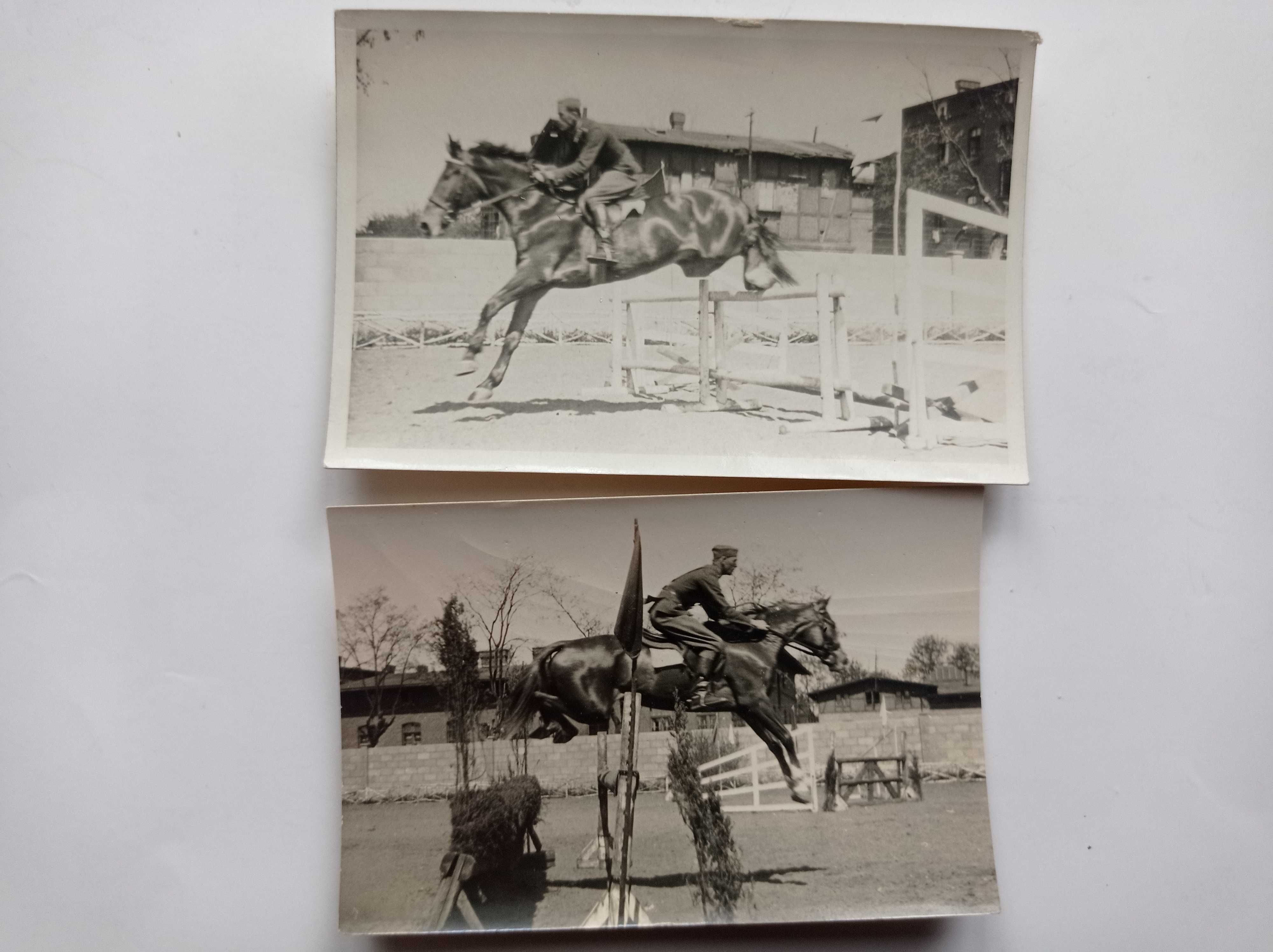 Żołnierze - pilot + inni - stare zdjęcia z lat 1910 - 1940 - 9 sztuk.