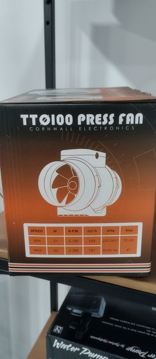 Extratores de Ar Cornwall Electronics 2 Vel. 100e125mm