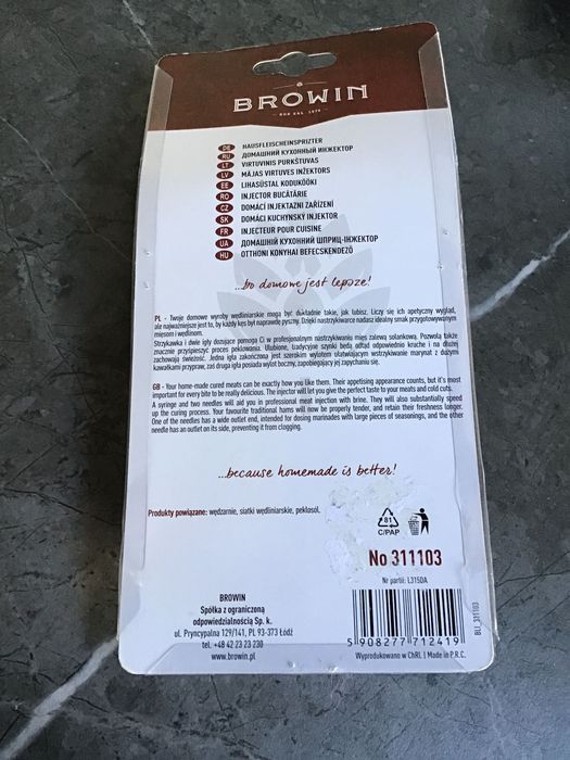 Nastrzykiwarka domowa