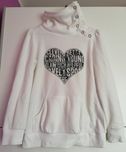 Polar bluza z golfem biała