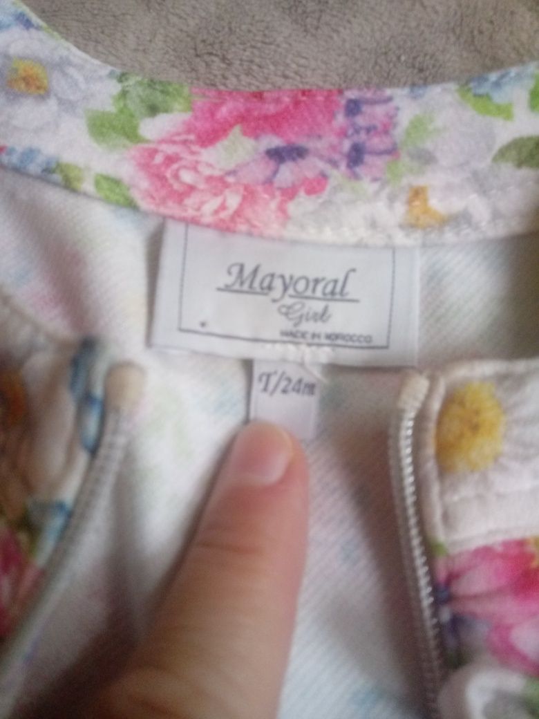 Bluza w kwiaty elegancka bluzeczka kurteczka Mayoral 24 mies