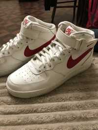 Кросівки nike air force high white/red