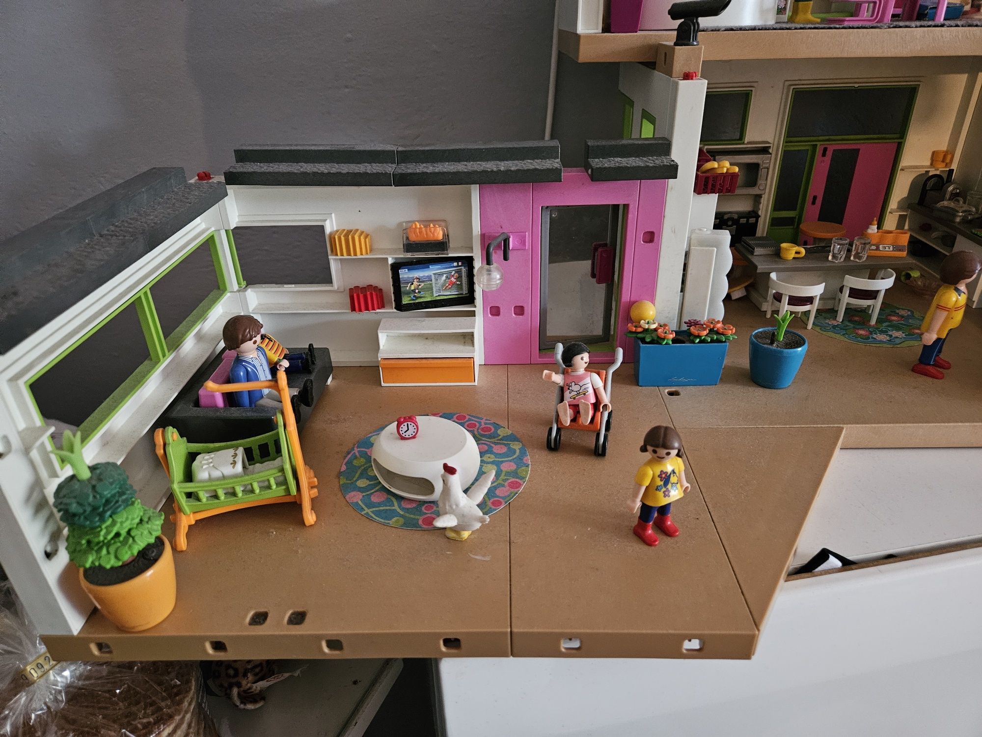 Nowoczesna willa playmobil  duzy dom playmobil plus kamper