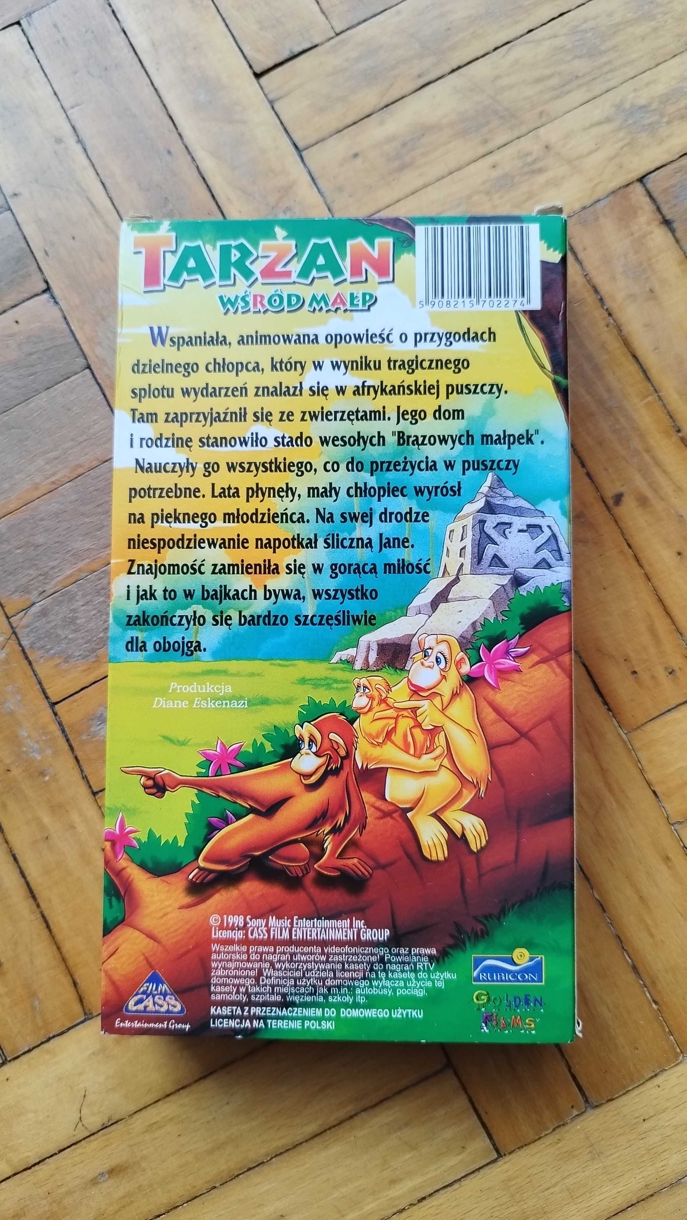 Kaseta video VHS - Tarzan wśród małp