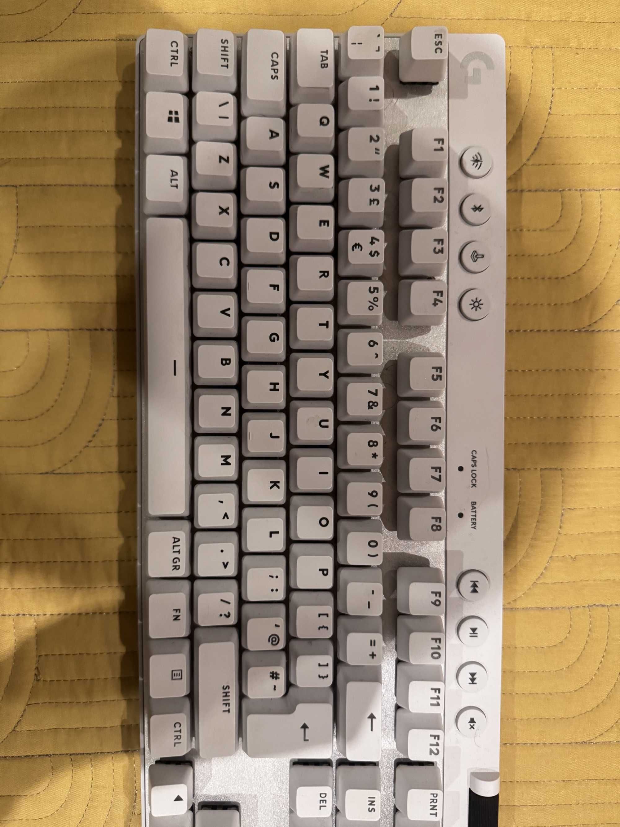 Teclado Logitech G Pro X TKL Lightspeed Branco
