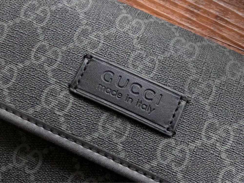 Torba/Saszetka/Nerka Gucci GG Czarna Luksusowa