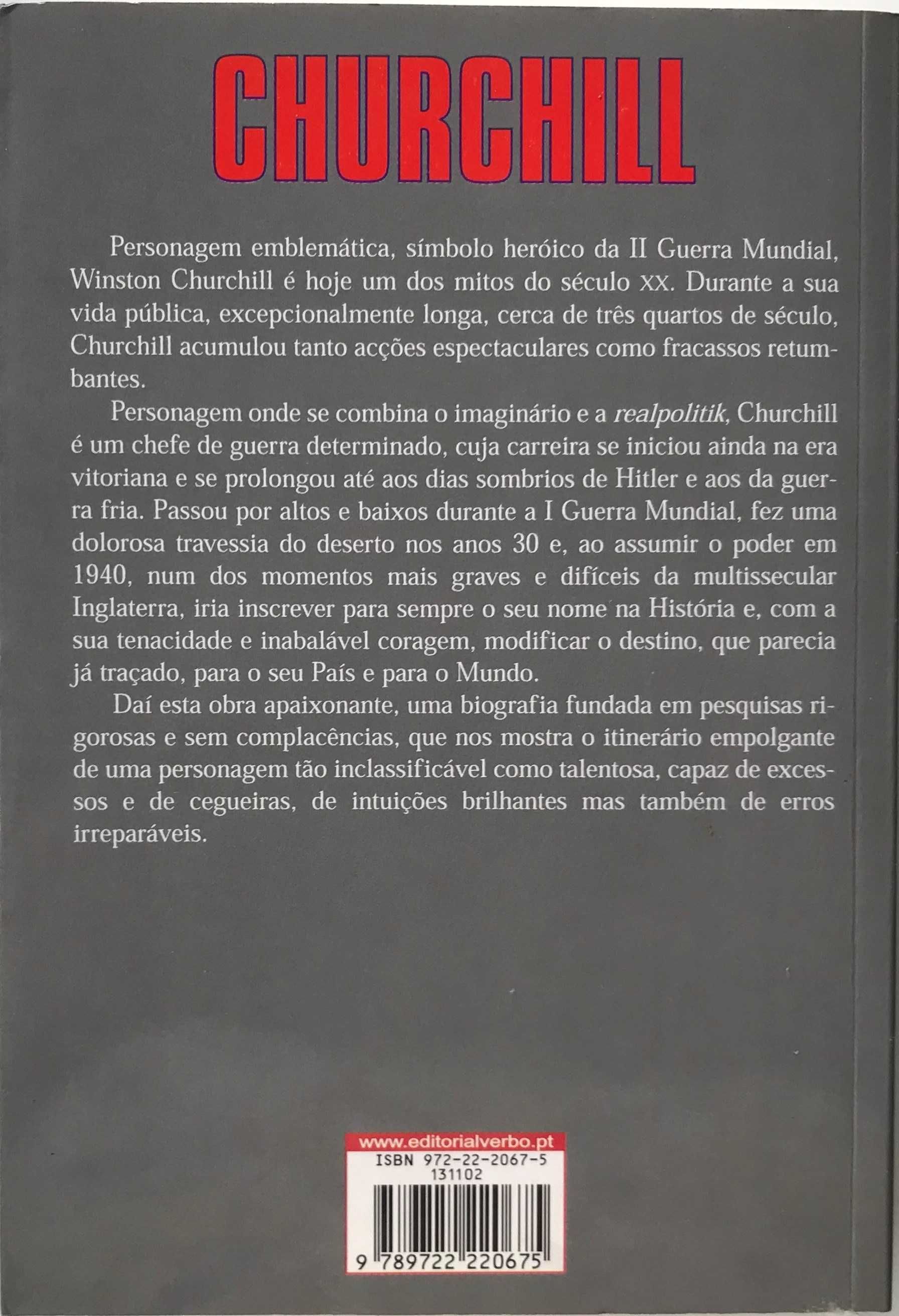 "Churchill" - Biografia por François Bédarida - Editora VERBO 2001