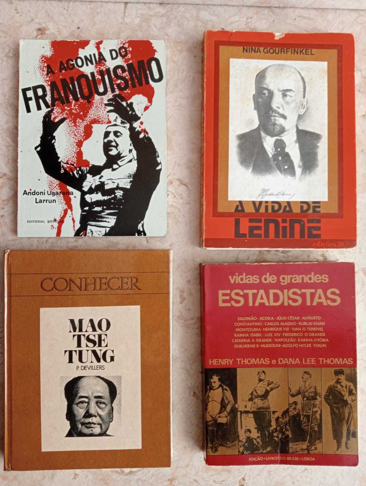 Livros de Historia,  Politica e Politicos Nacionais e Estrangeiros