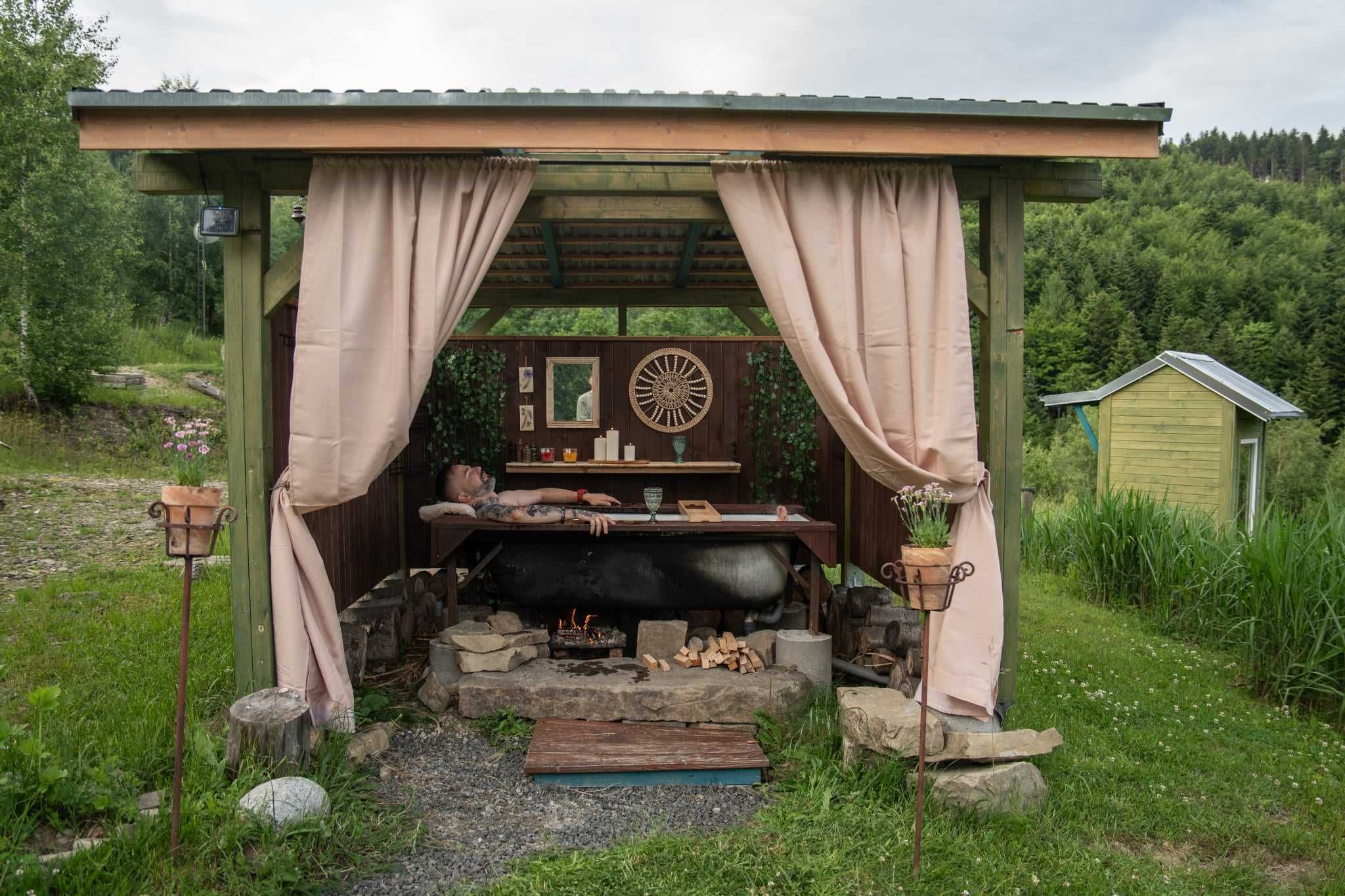 Chatka na odludziu w górach - tiny house - mega widoki - wanna górska