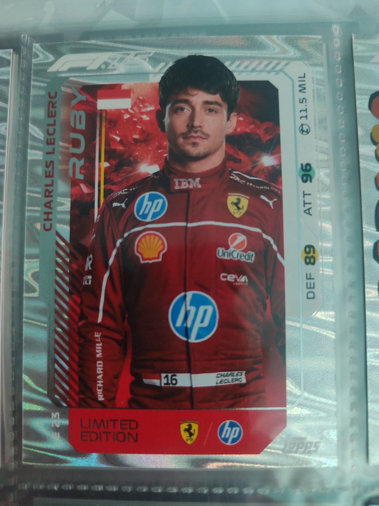 Charles Leclerc LE Ruby F1 turbo attax 2025