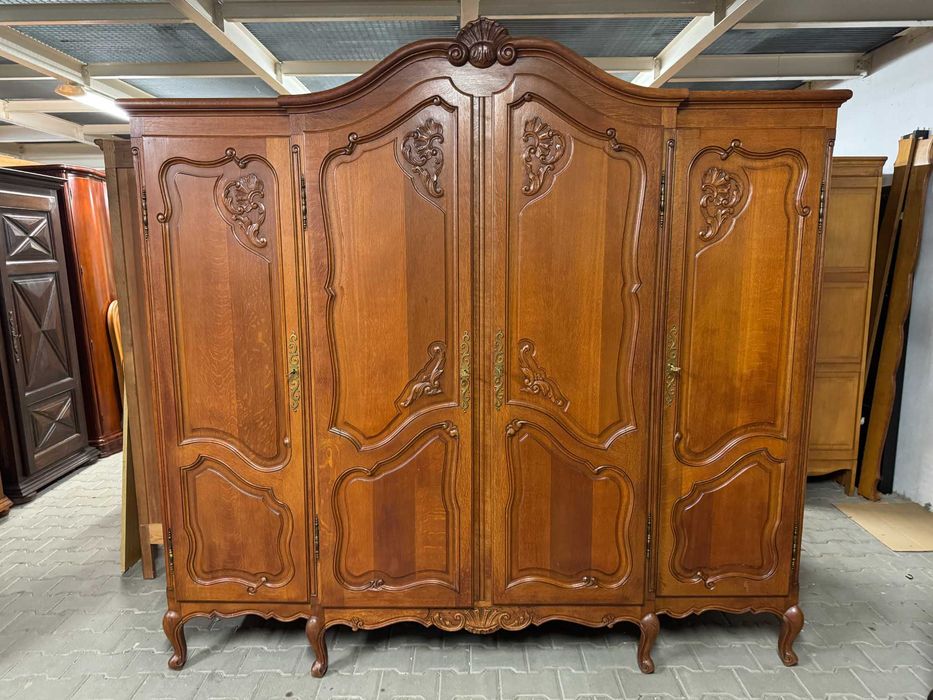 Szafa czterodrzwiowa Ludwik szafa drewniana dąb