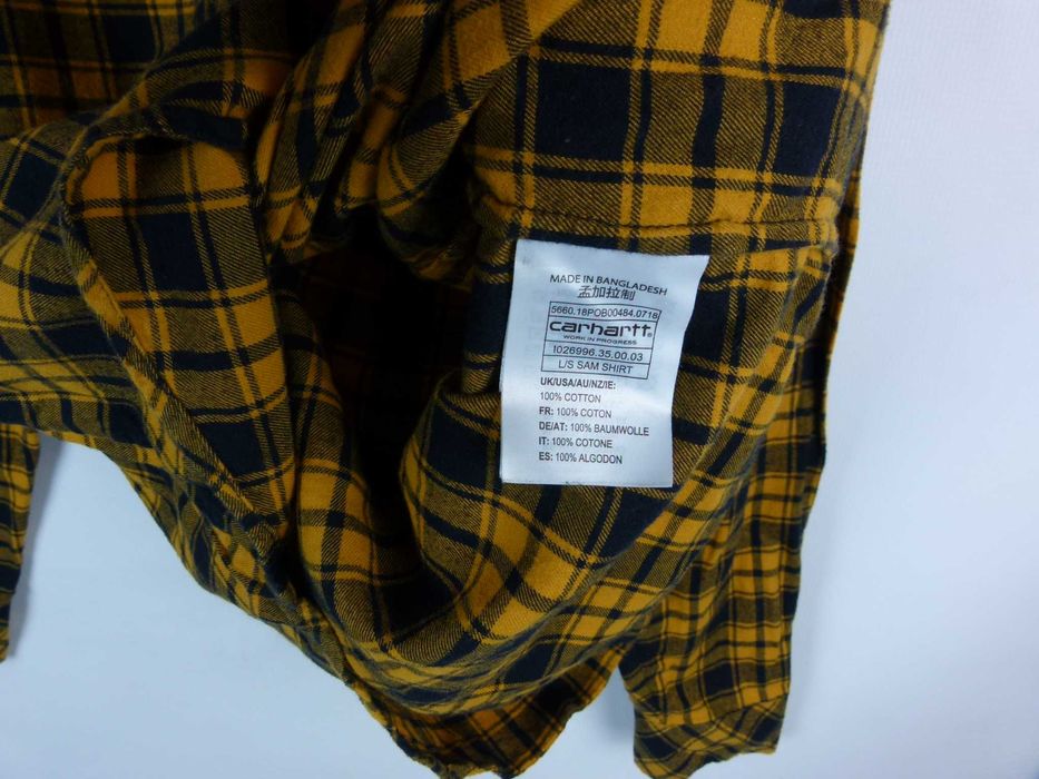 Carhartt flanelowa koszula męska casual / S