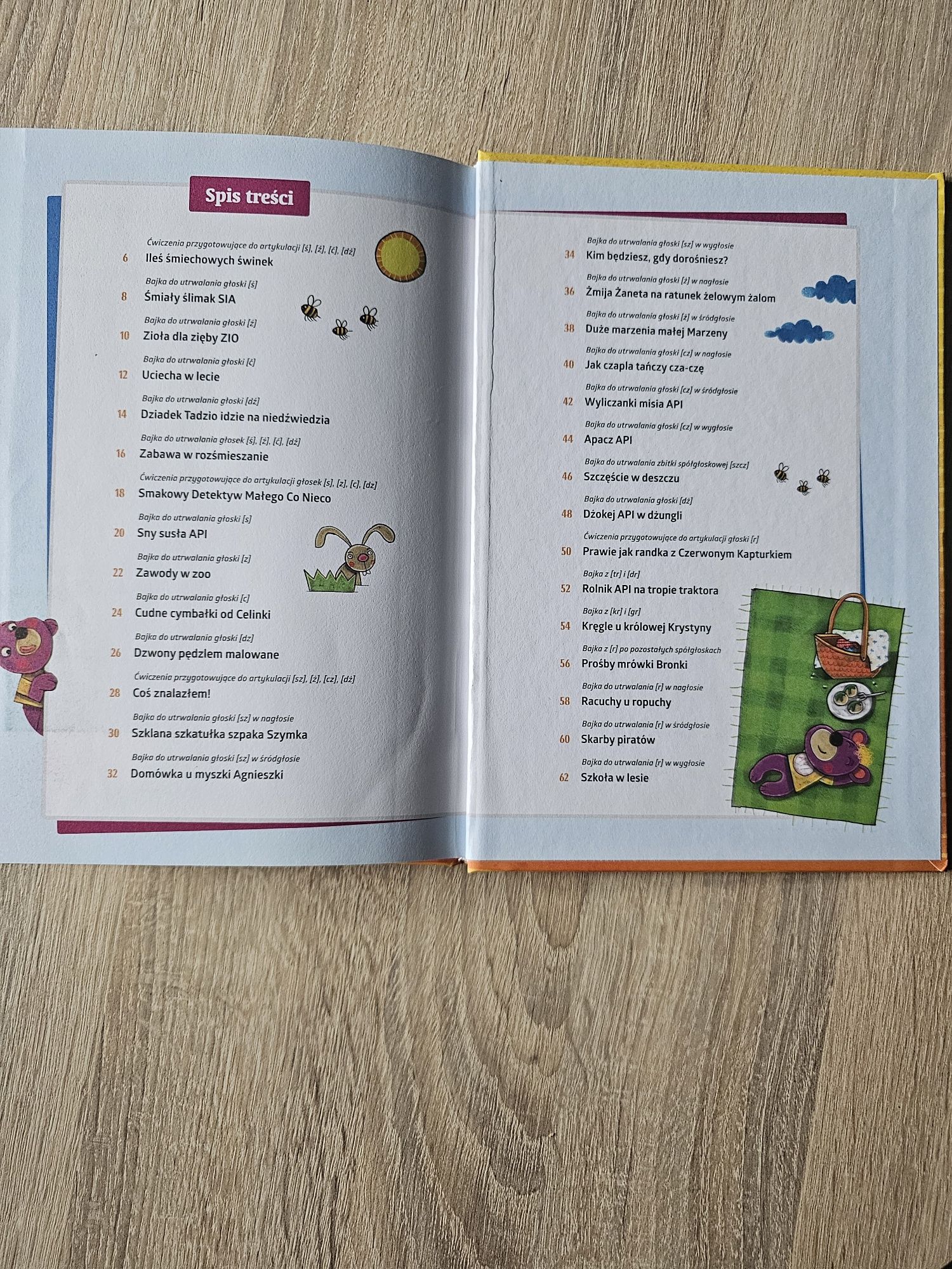 Bajki logopedyczne Misia API