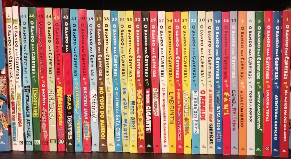 40 livros coleção o bando das cavernas-NOVOS a estrear-Desde 5,50€