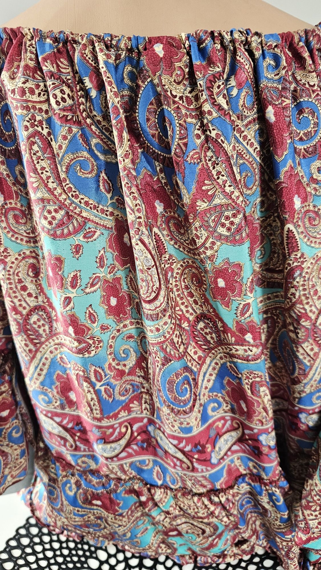 Indyjska sukienka boho po jednym użyciu uni