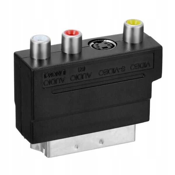 Adapter audio wideo SCART/ 3x RCA + SVHS