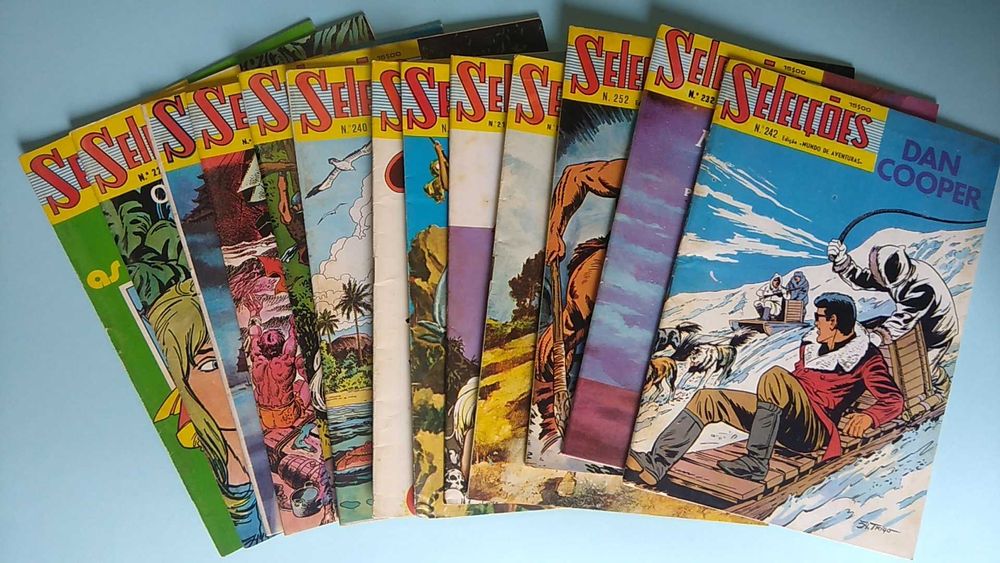 Lote de 13 revistas Selecções do Mundo de Aventuras