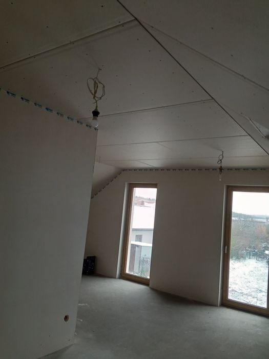 SZPACHLOWANIE, Sufity Podwieszane,Celuloza,Adaptacja Poddasza