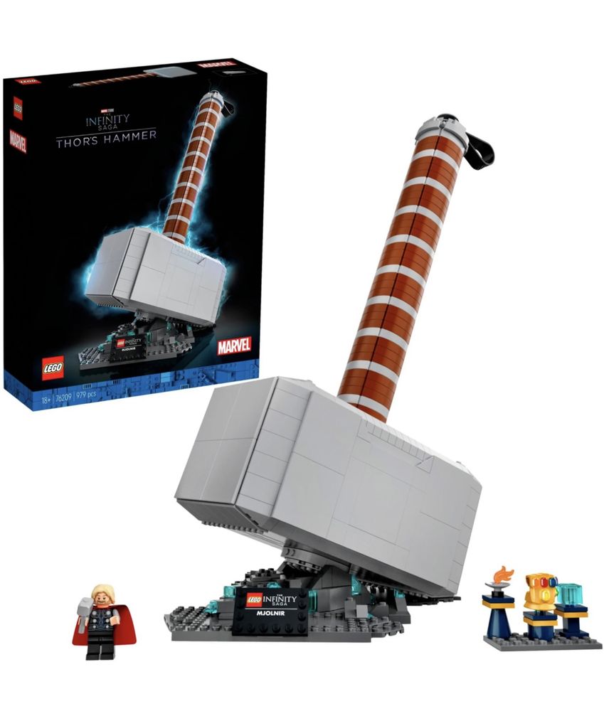 Новый коллекционный набор Lego Marvel Thors Hammer 76209