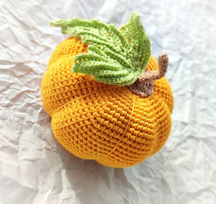 Гарбузик ручної роботи В'язаний декор інтер'єру Гольниця