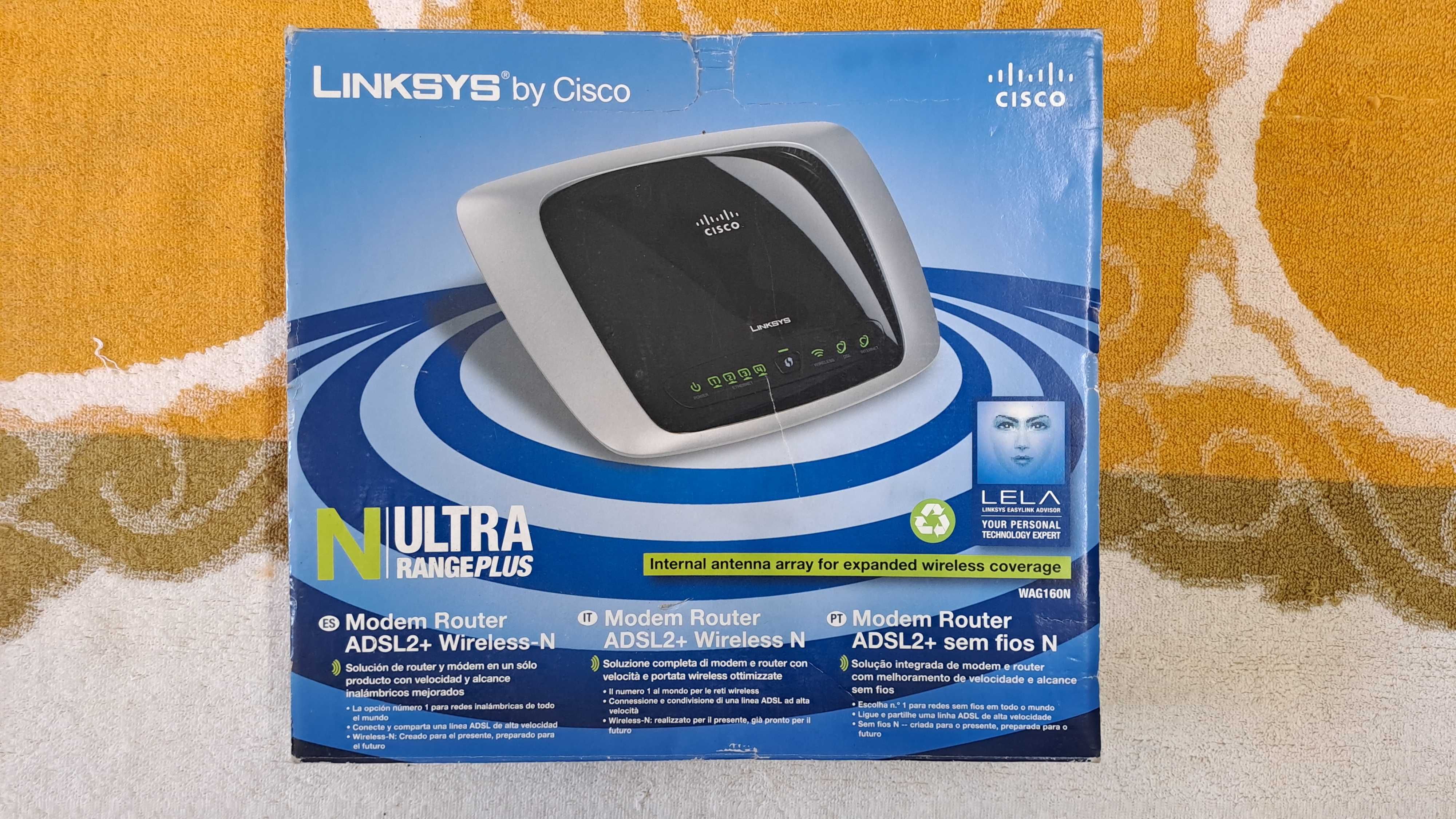 Modem Router Cisco Linksys WAG160N
