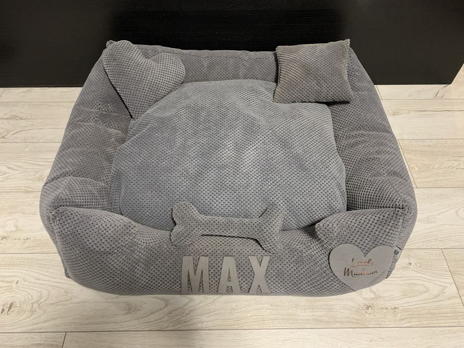 Ciemnoszare duże legowisko posłanie łóżko dla psa 14-22kg Max
